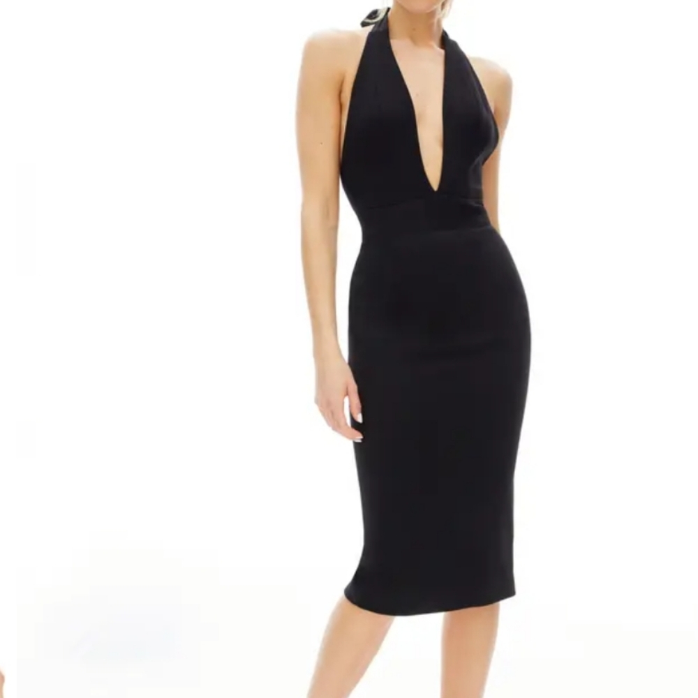 Dress the Population Vanessa Halter Bodycon Dress Size S